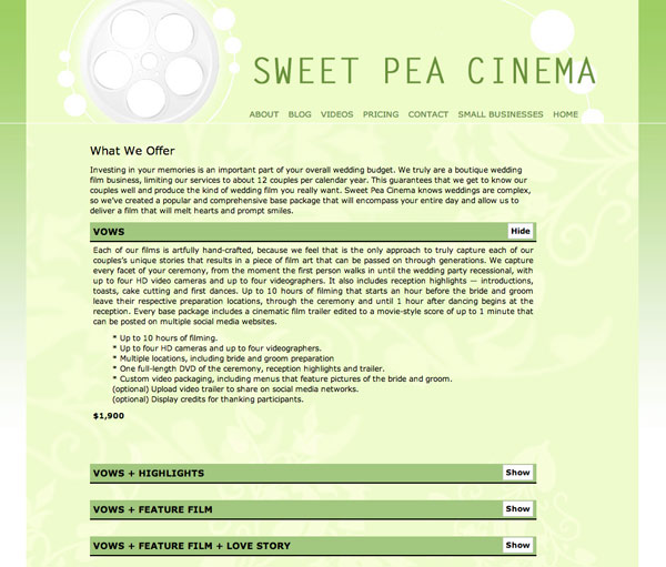 Sweet Pea Cinema