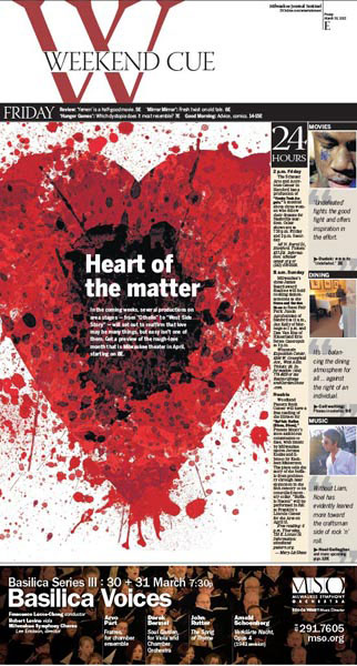 Section cover on various plays about heartbreak